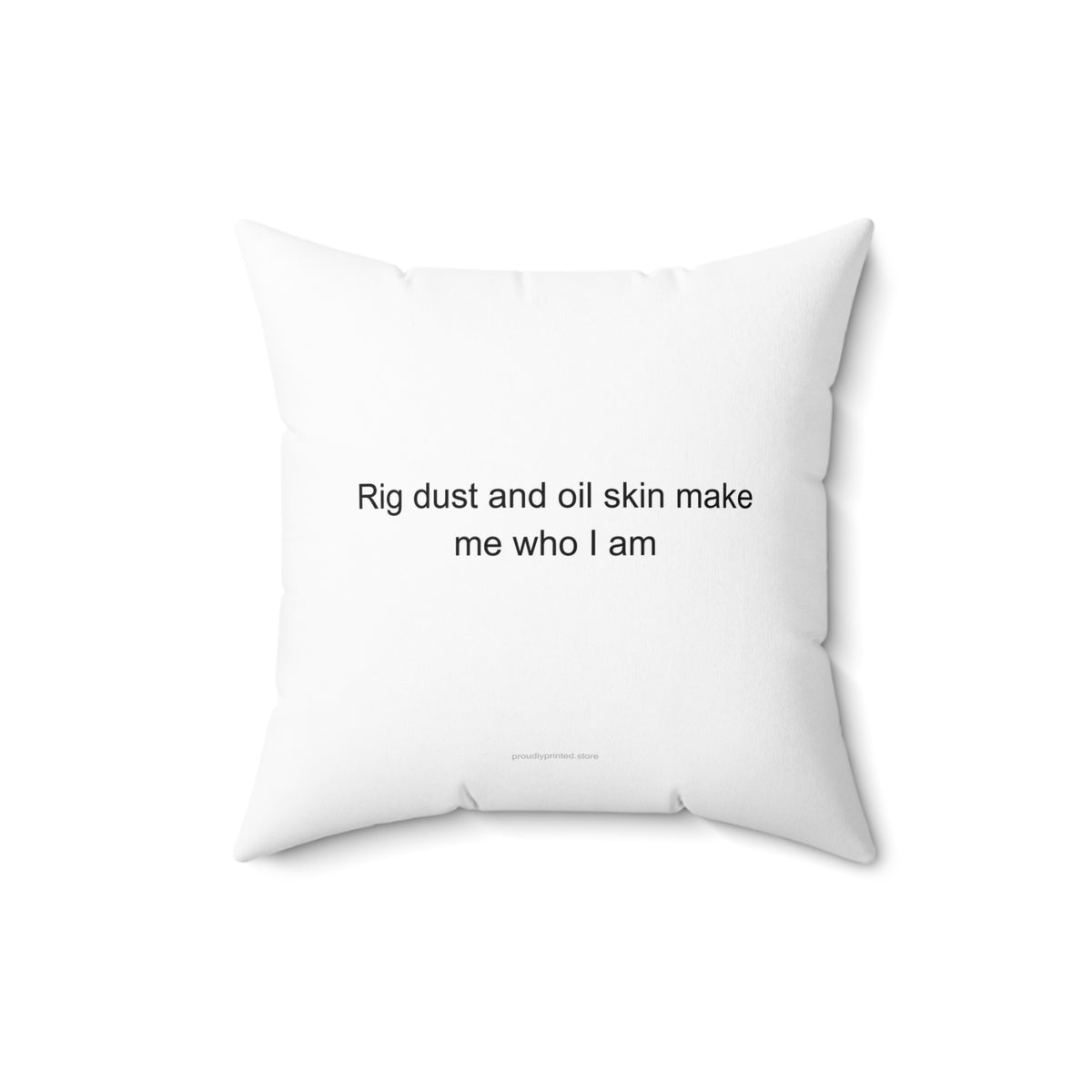 Oil Rig Worker Pride Pillow Cover - Rig Dust & Oil Skin Throw Pillow