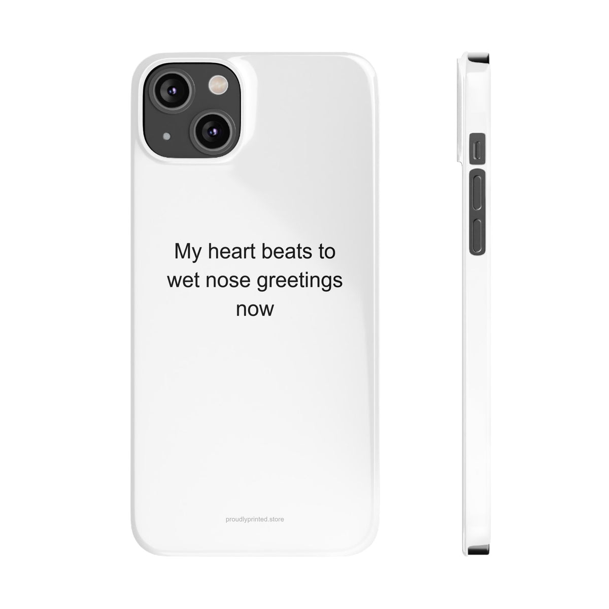 Beagle Owner Phone Case - My Heart Beats to Wet Nose Greetings Gift