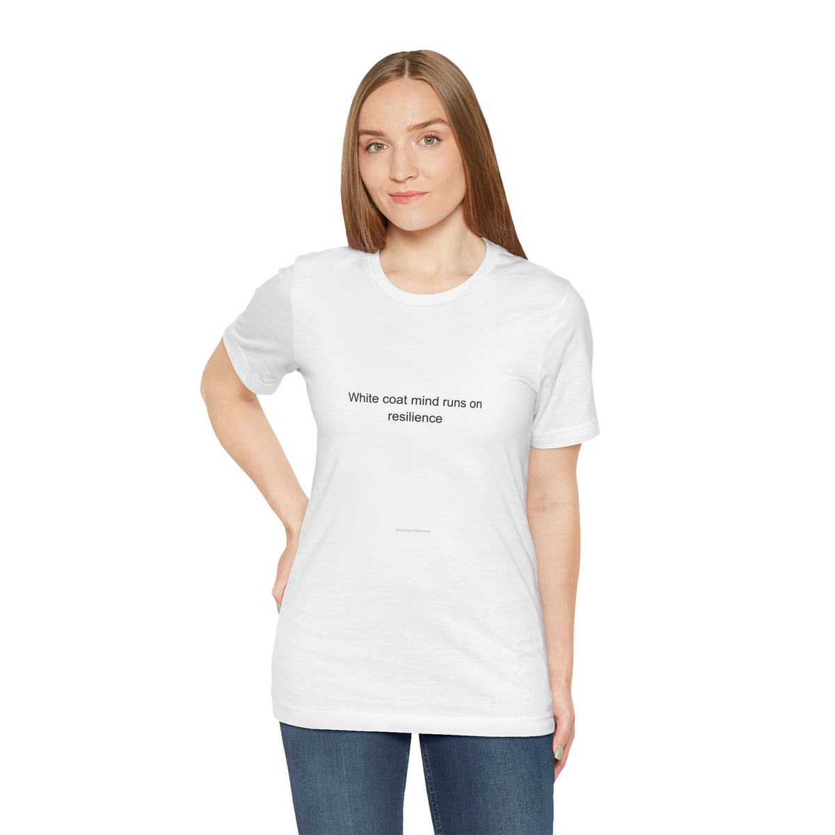 Doctor Pride T-Shirt - White Coat Mind Runs on Resilience