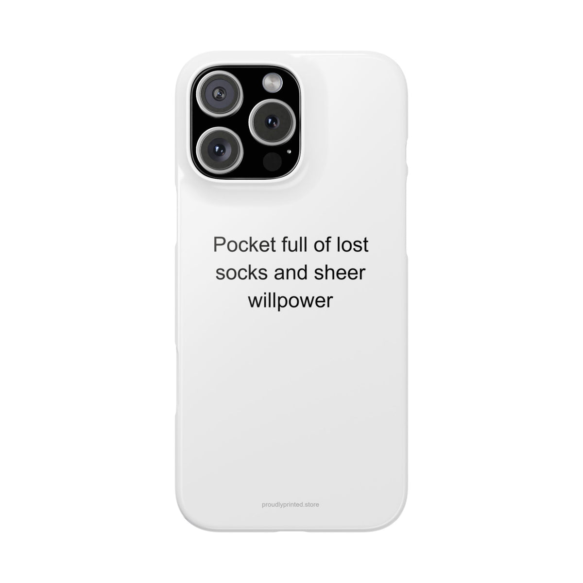 Funny Dad Phone Case - Lost Socks and Willpower Gift for Fathers