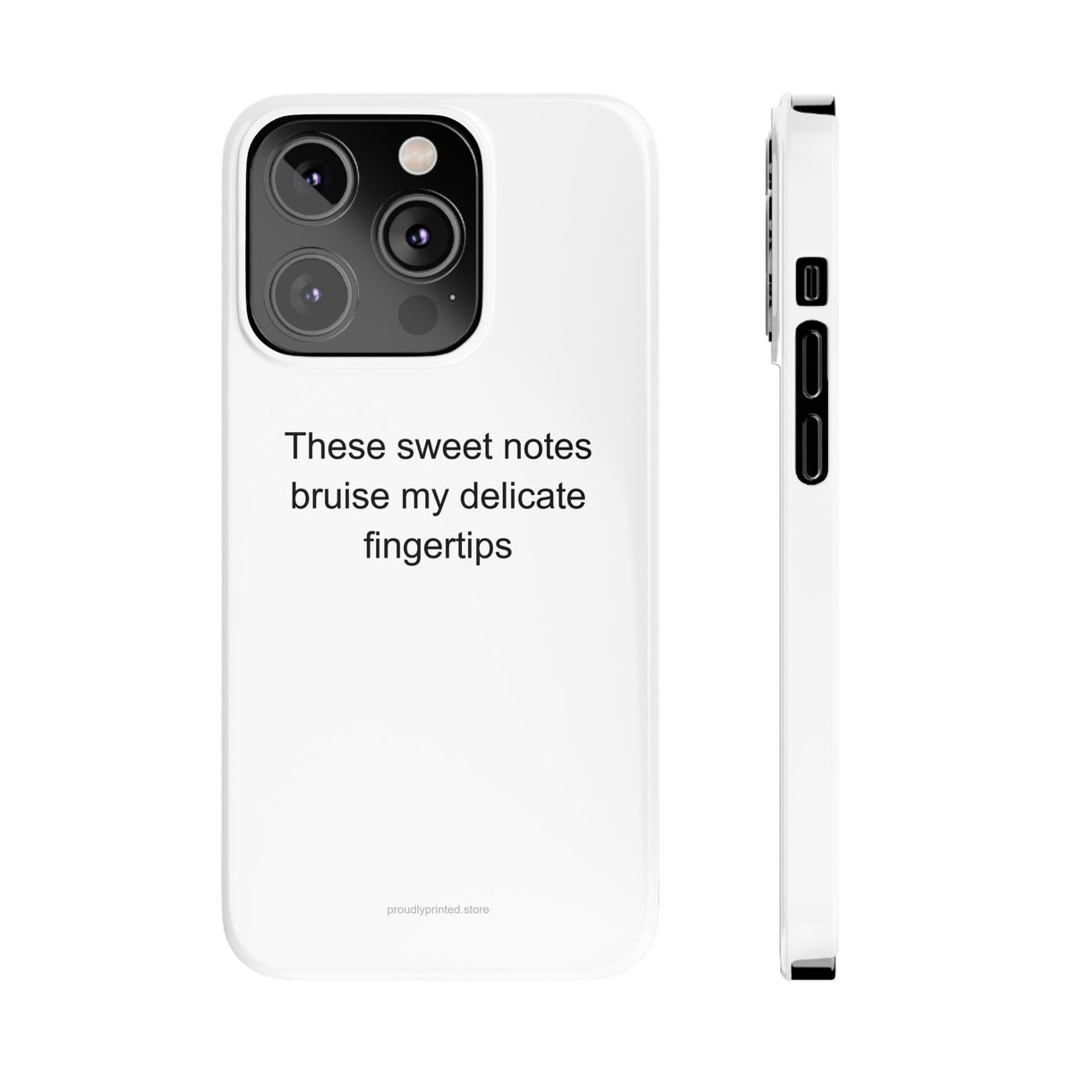 Viola Player Phone Case – Dark Humor Gift for Musicians | Sweet Notes Bruise My
