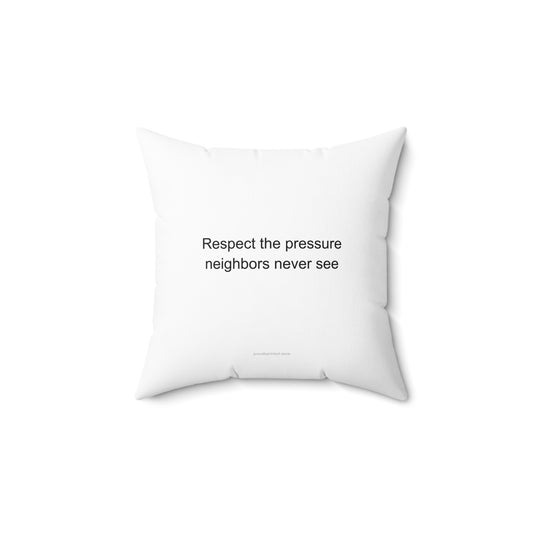 Plumber Pride Throw Pillow - Respect the Pressure Gift for Plumbers