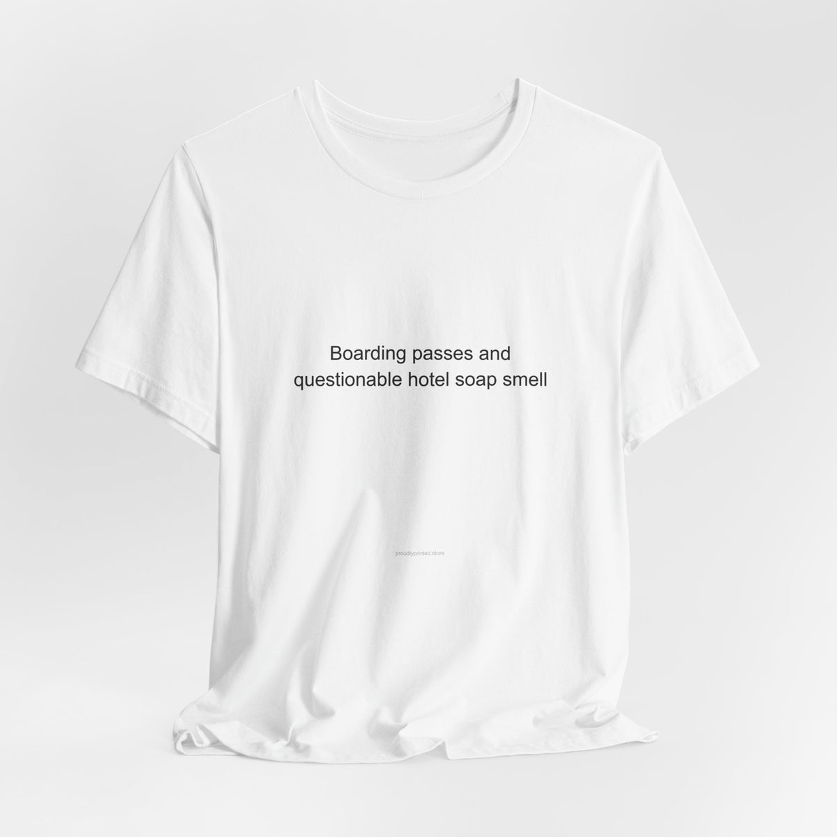 Travel Nurse Dark Humor T-Shirt - Boarding Passes & Questionable Hotel Soap
