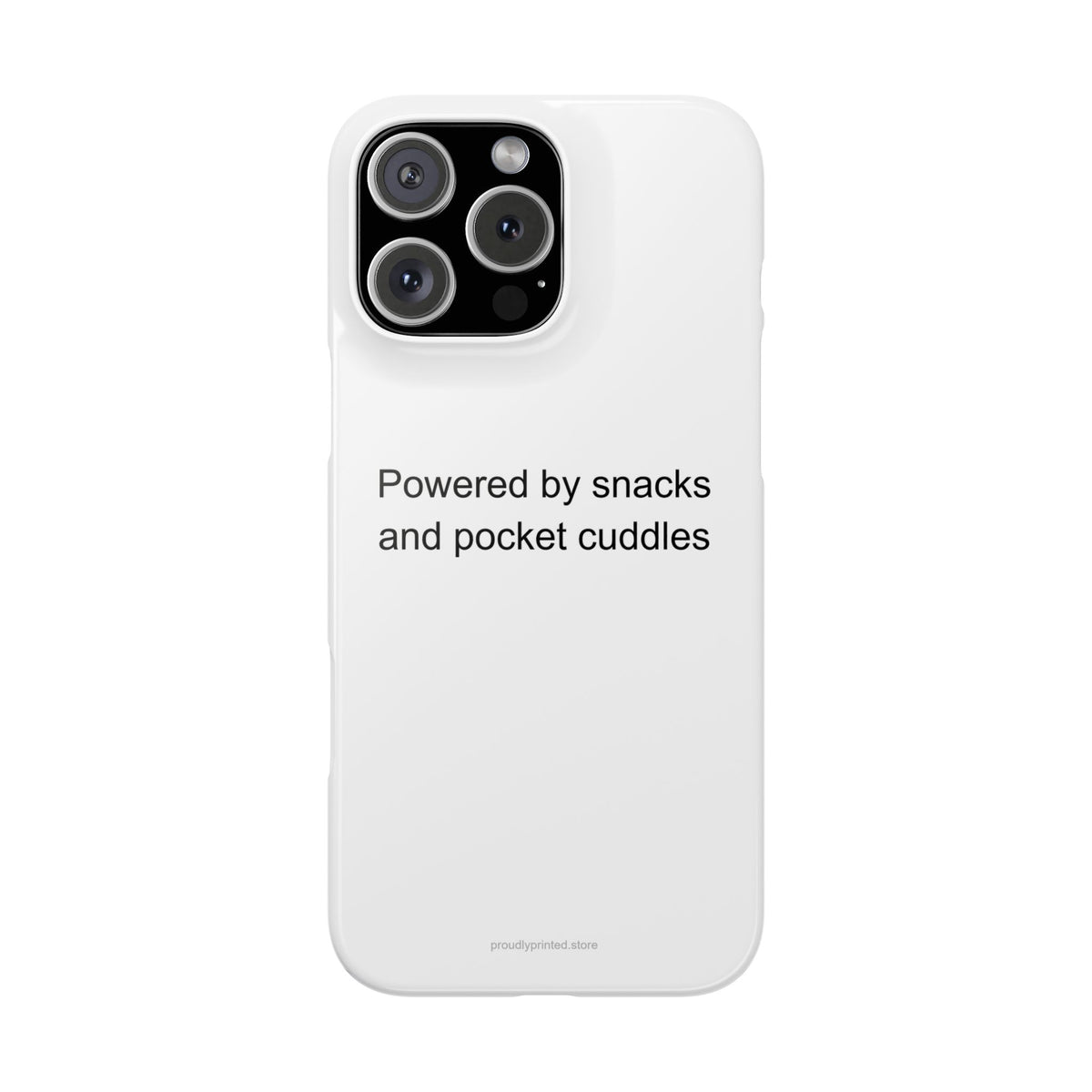 Bonus Dad Phone Case - Powered by Snacks and Pocket Cuddles