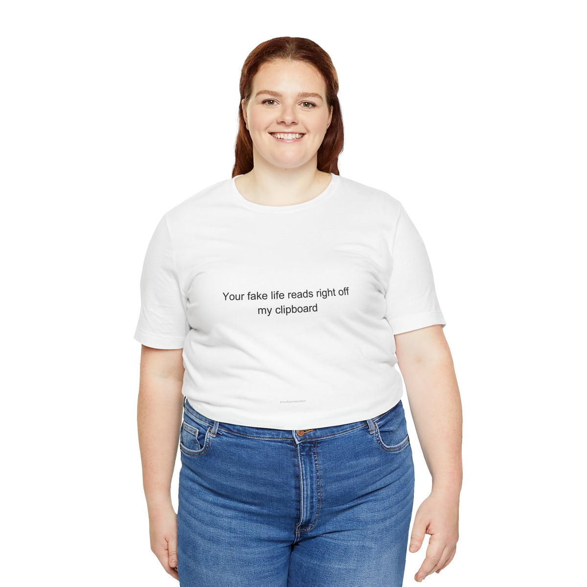 Your fake life reads right off my clipboard - Concierge T-Shirt