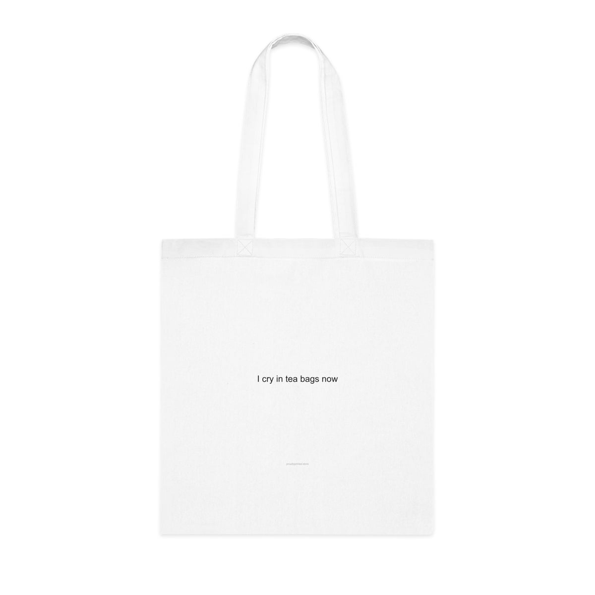 Hospice Worker Tote Bag - Dark Humor Gift 'I Cry in Tea Bags Now'