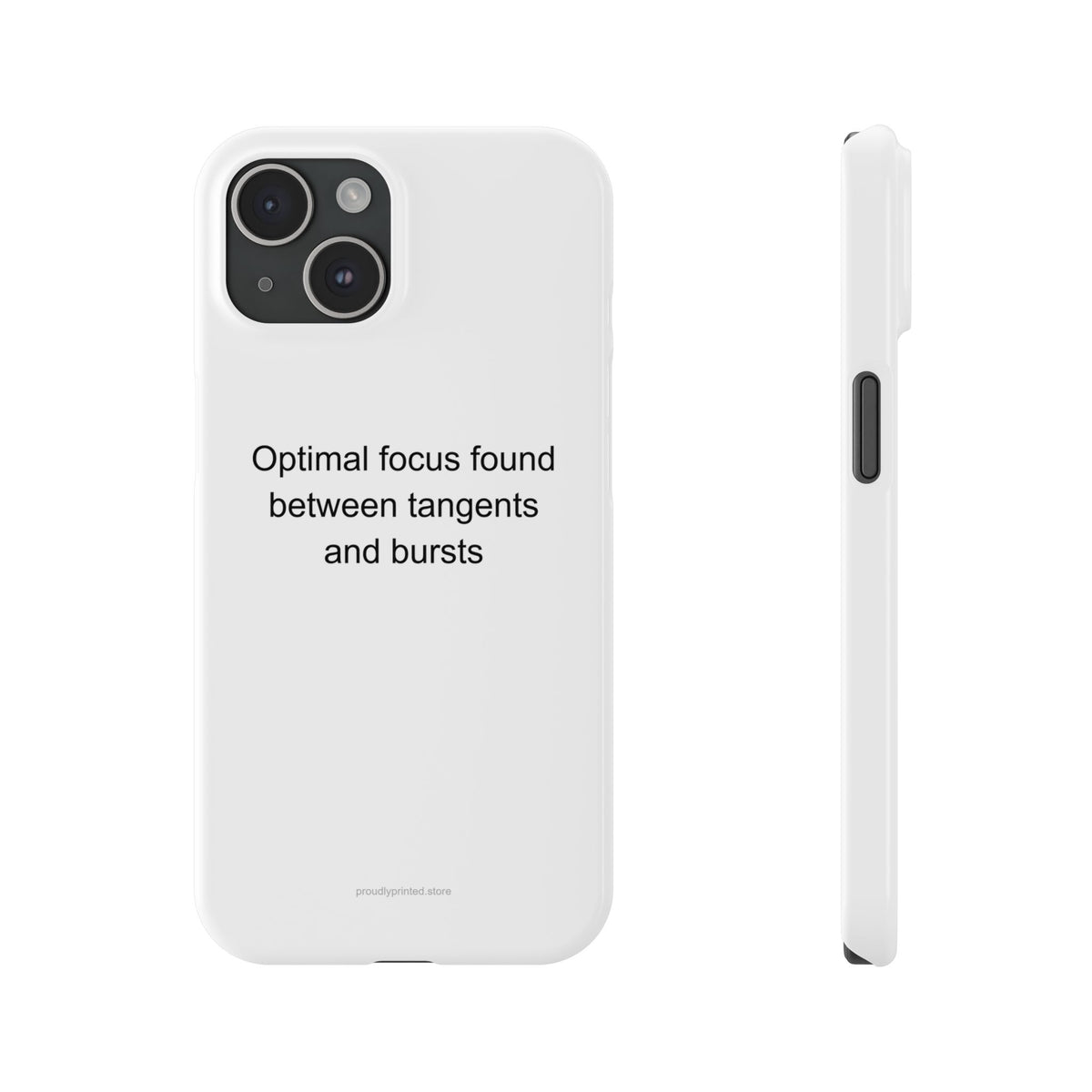 ADHD Adult Phone Case – Funny Tangents & Bursts Focus Humor