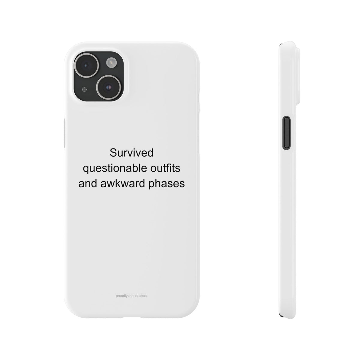 Sarcastic Aunt Phone Case – Survived Questionable Outfits & Awkward Phases