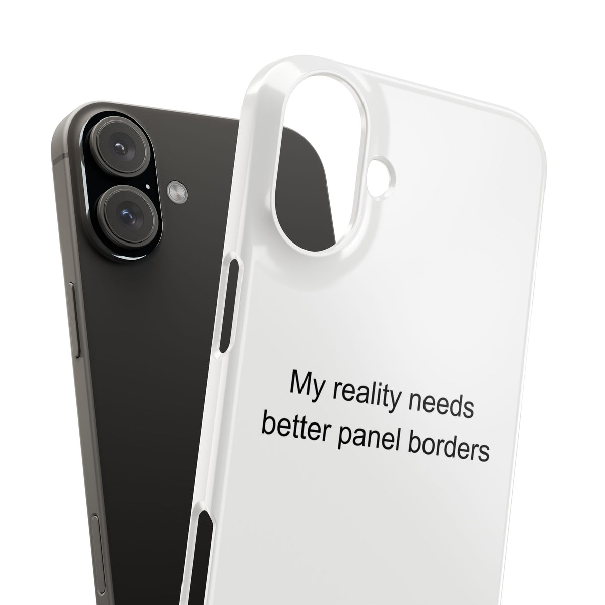 My reality needs better panel borders - Manga Reader Phone Case