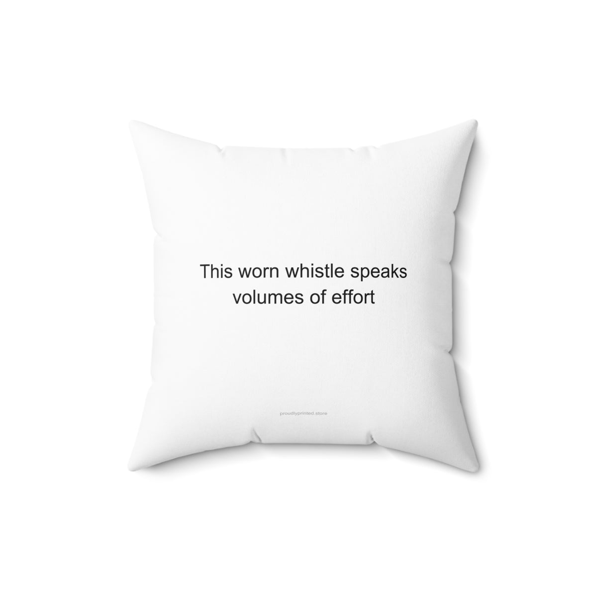 Heartfelt PE Teacher Pillow - Underpaid But Loved, Worn Whistle Gift