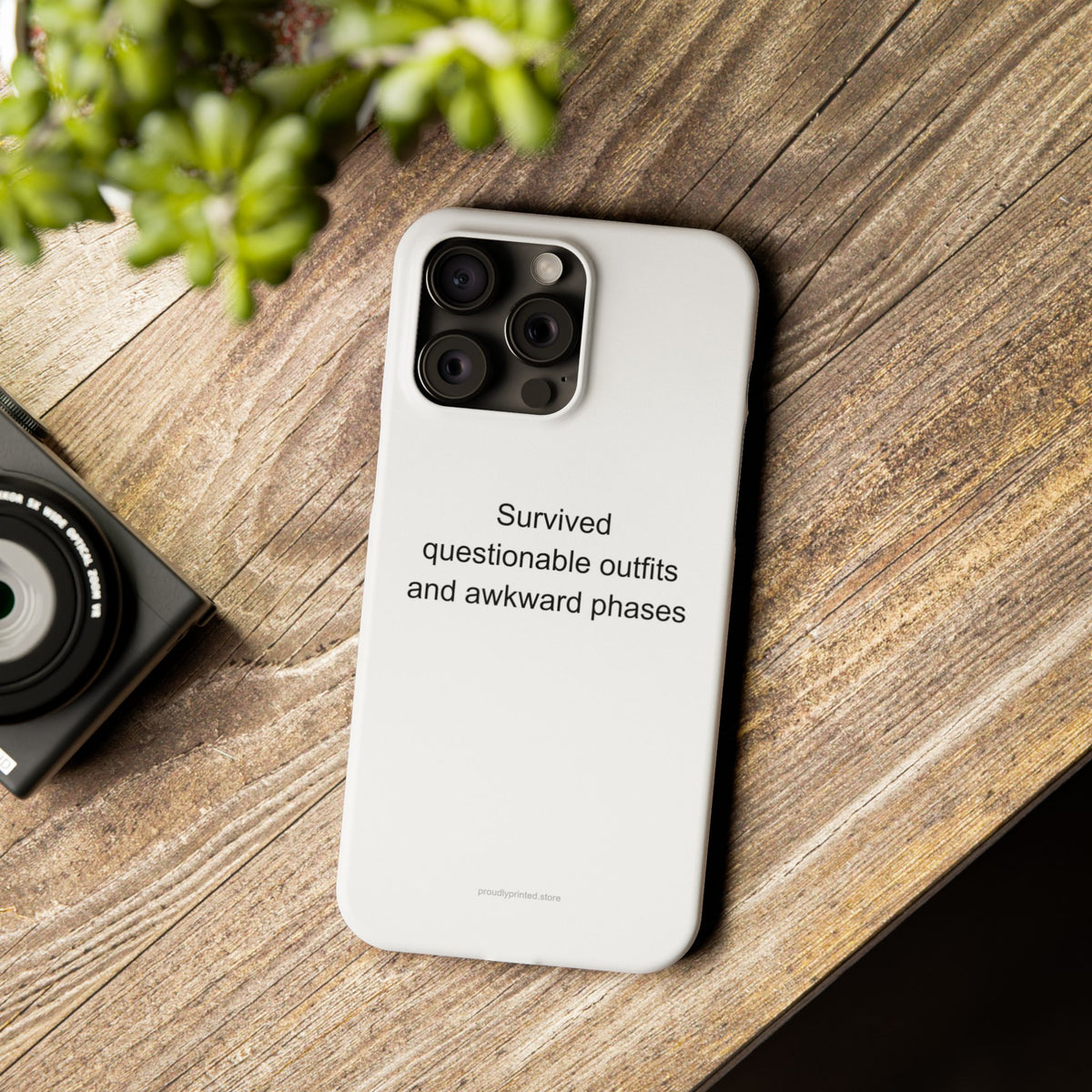 Sarcastic Aunt Phone Case – Survived Questionable Outfits & Awkward Phases