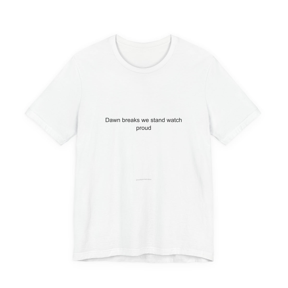 Coast Guard Pride T-Shirt – Dawn Breaks We Stand Watch Proud