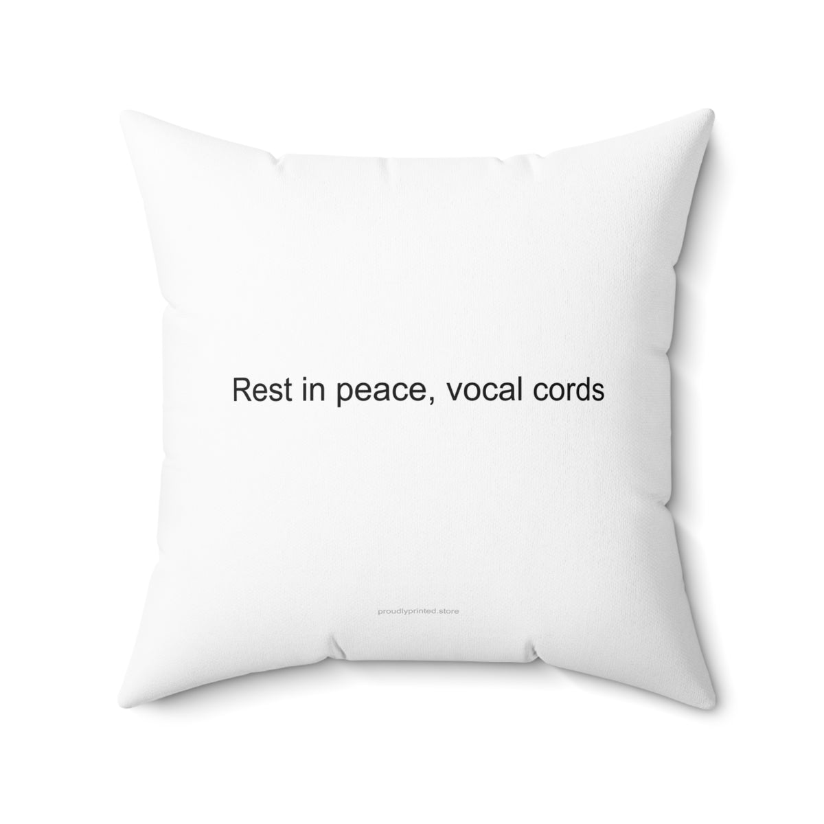 Funny Speech Therapist Pillow - Rest in Peace, Vocal Cords Gift