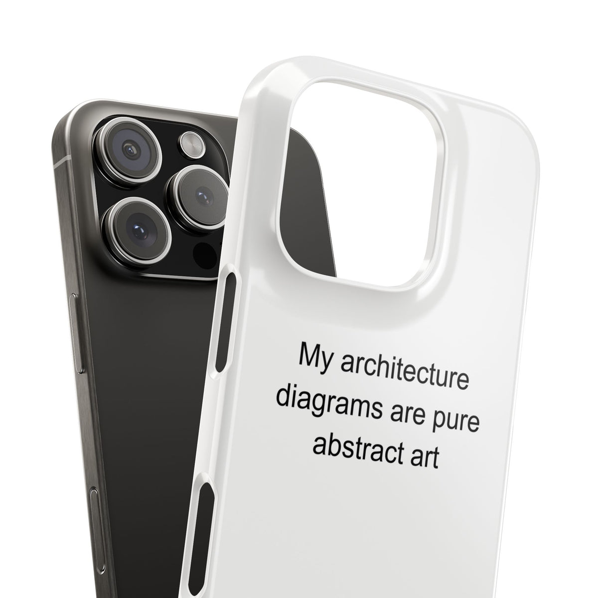 My architecture diagrams are pure abstract art - Software Engineer Phone Case