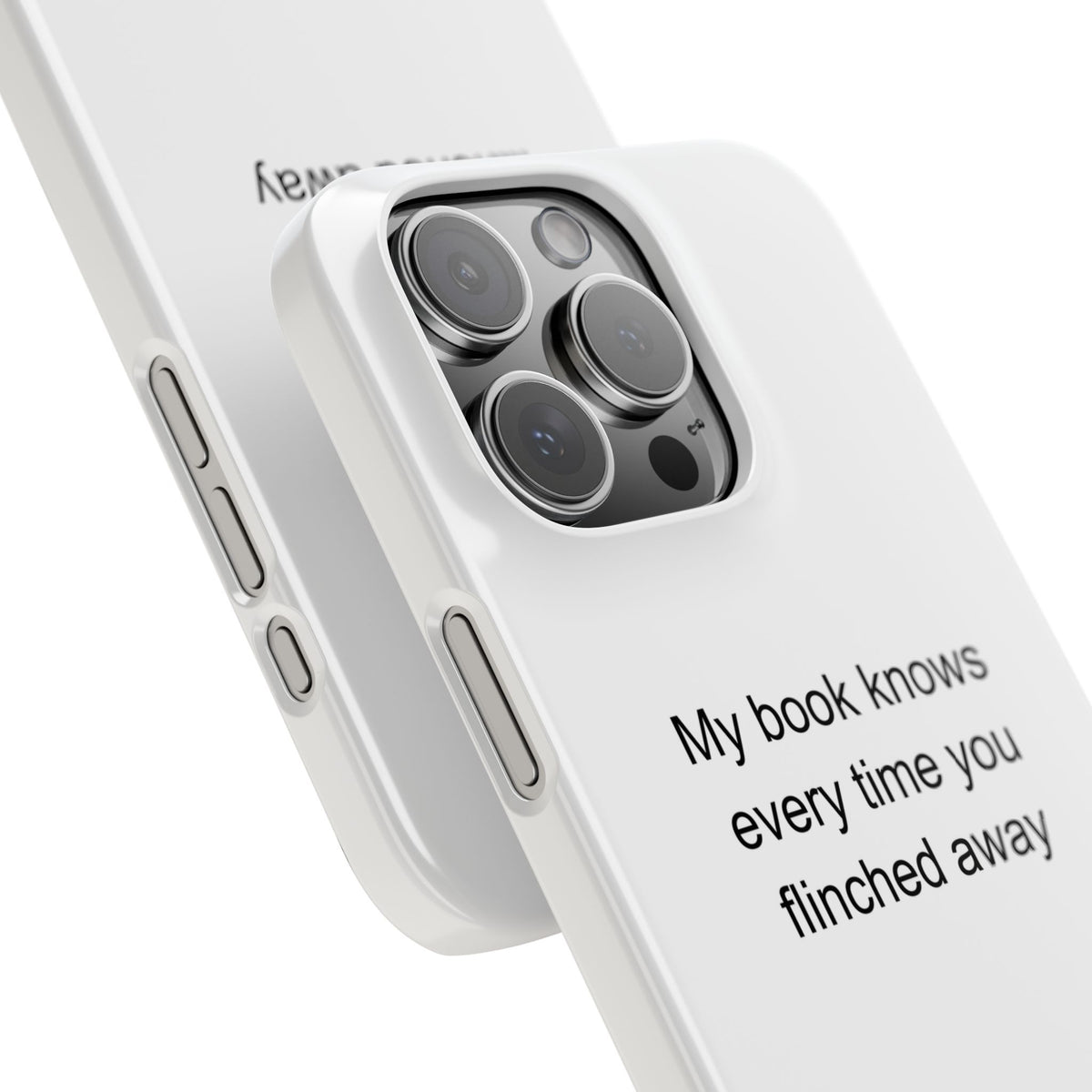 My book knows every time you flinched away - Tennis Coach Phone Case