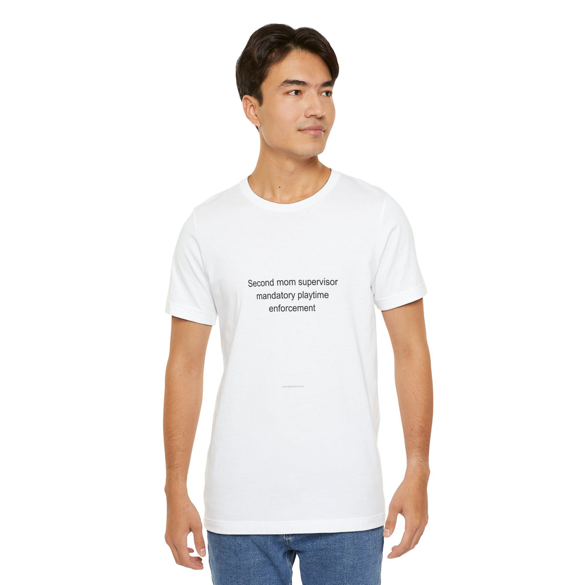 Funny Big Sister T-Shirt | Second Mom Supervisor Mandatory Playtime Enforcement