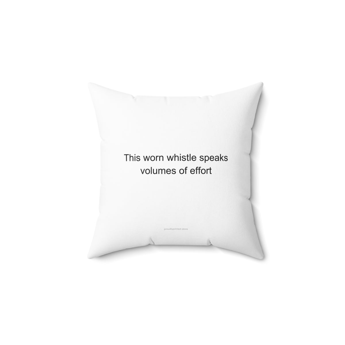 Heartfelt PE Teacher Pillow - Underpaid But Loved, Worn Whistle Gift