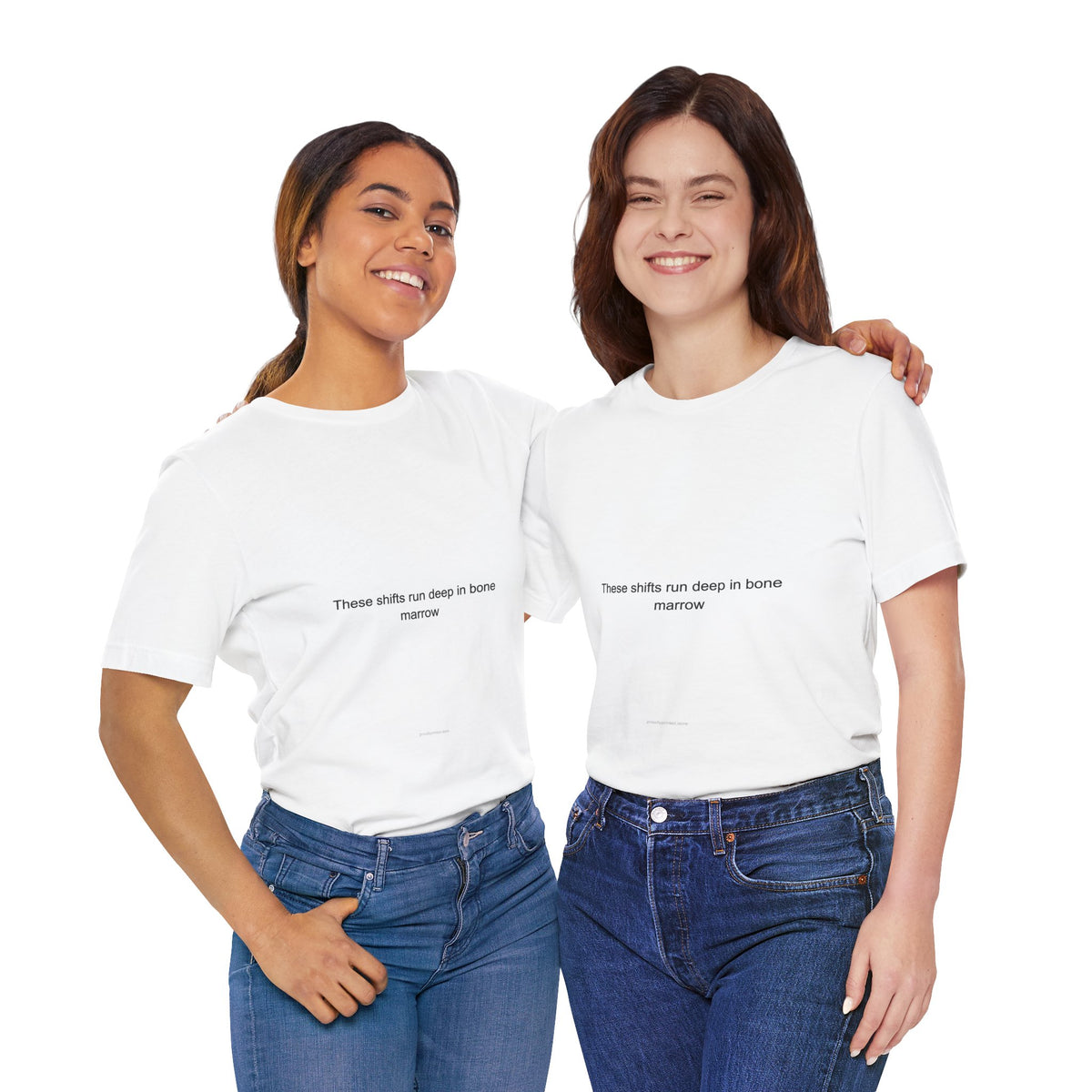 RN Pride T-Shirt | 'These Shifts Run Deep in Bone Marrow' Nurse Gift