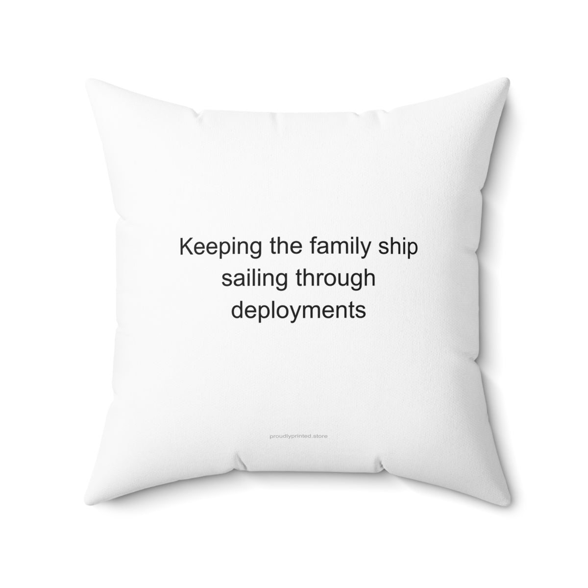 Military Spouse Deployment Pillow - Heartfelt Heroism & Sacrifice Gift