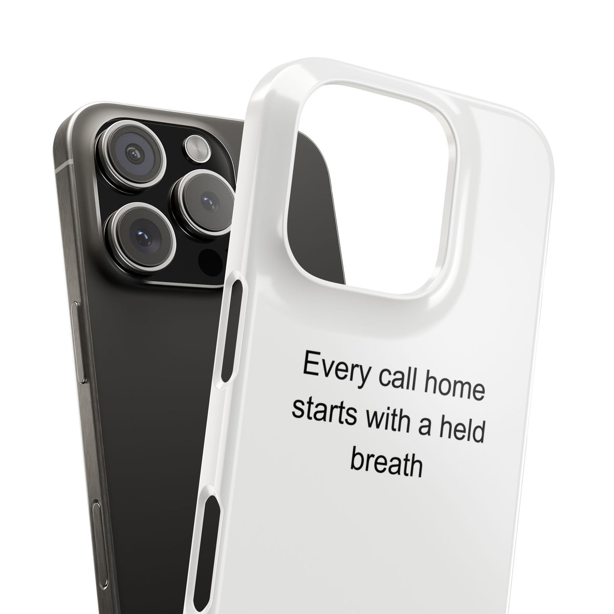 Heartfelt Police Officer Phone Case – Every Call Home Starts with a Held Breath
