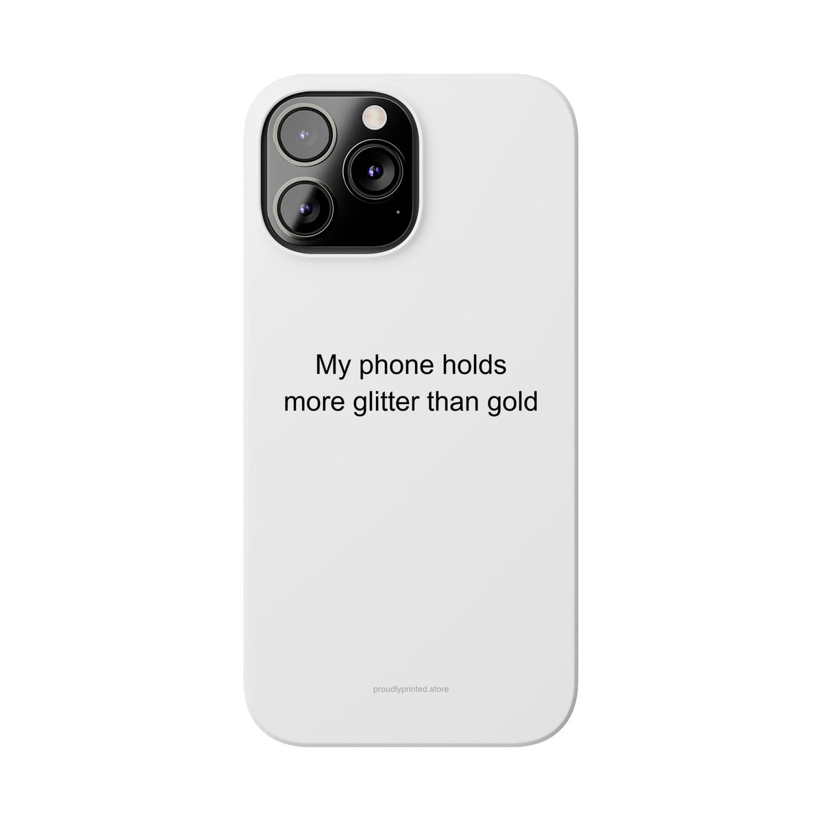 Sarcastic Kindergarten Teacher Phone Case – Glitter & Gold Slogan