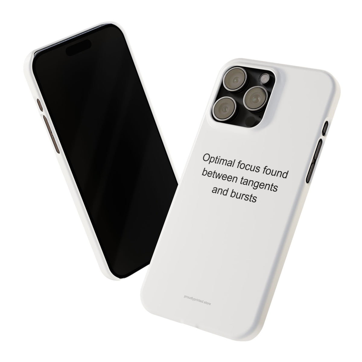 ADHD Adult Phone Case – Funny Tangents & Bursts Focus Humor