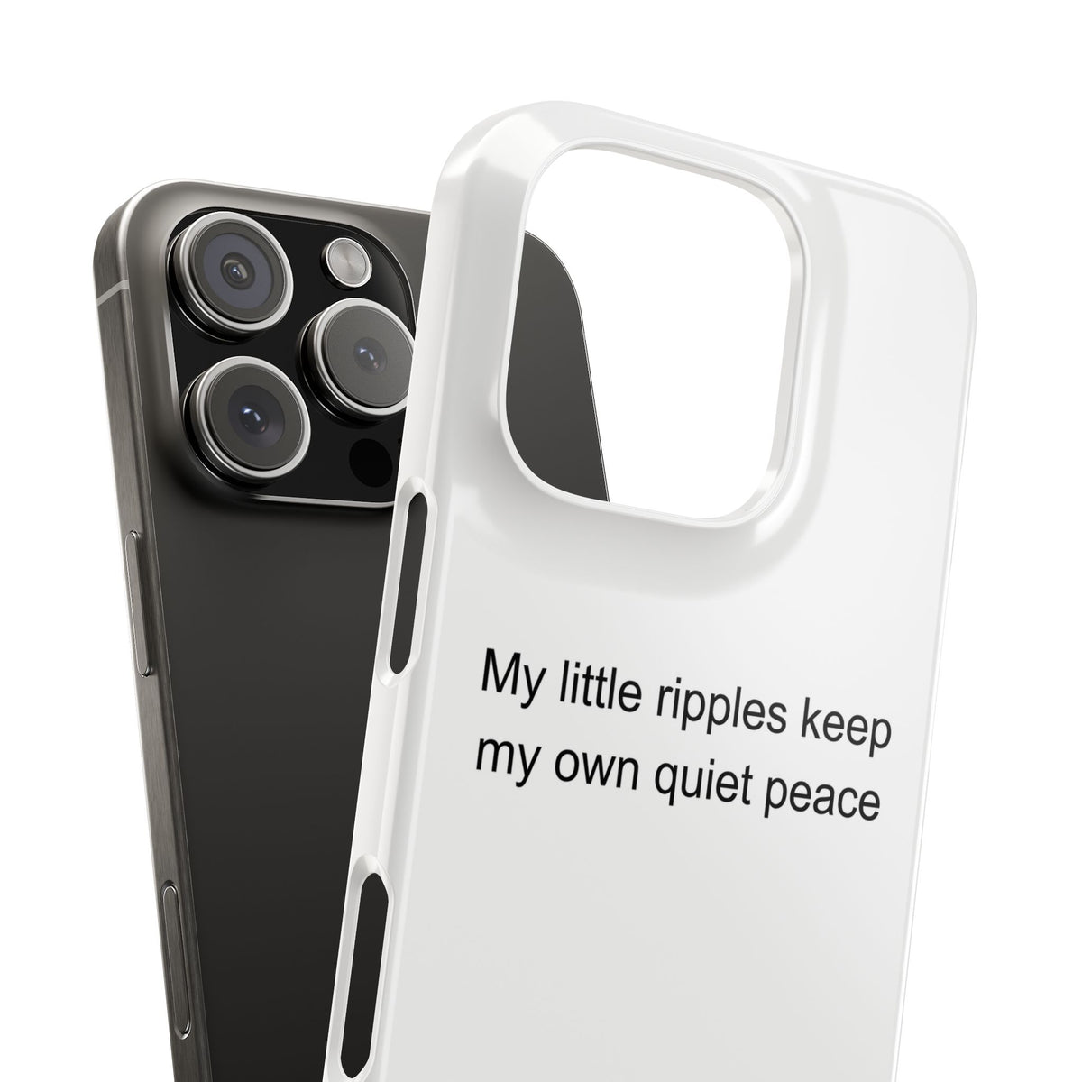 My little ripples keep my own quiet peace - Fish Keeper Phone Case