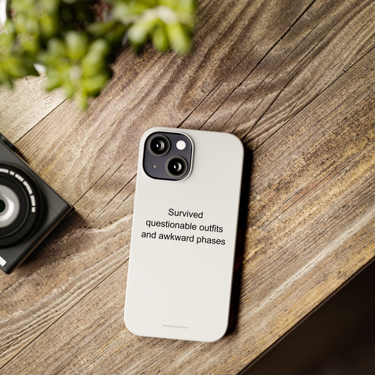 Sarcastic Aunt Phone Case – Survived Questionable Outfits & Awkward Phases