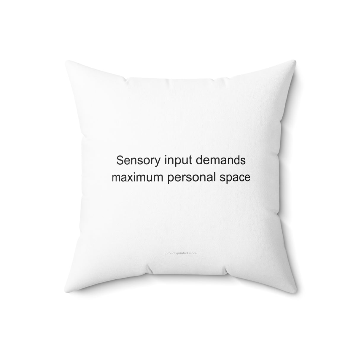 Autistic Adult Sensory Input Pride Pillow - Maximum Personal Space