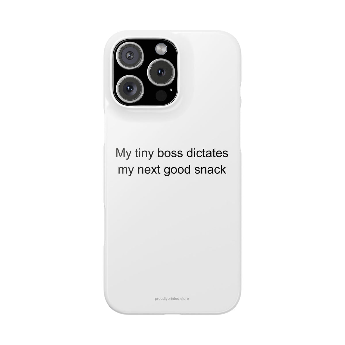 My tiny boss dictates my next good snack - Hamster Owner Phone Case