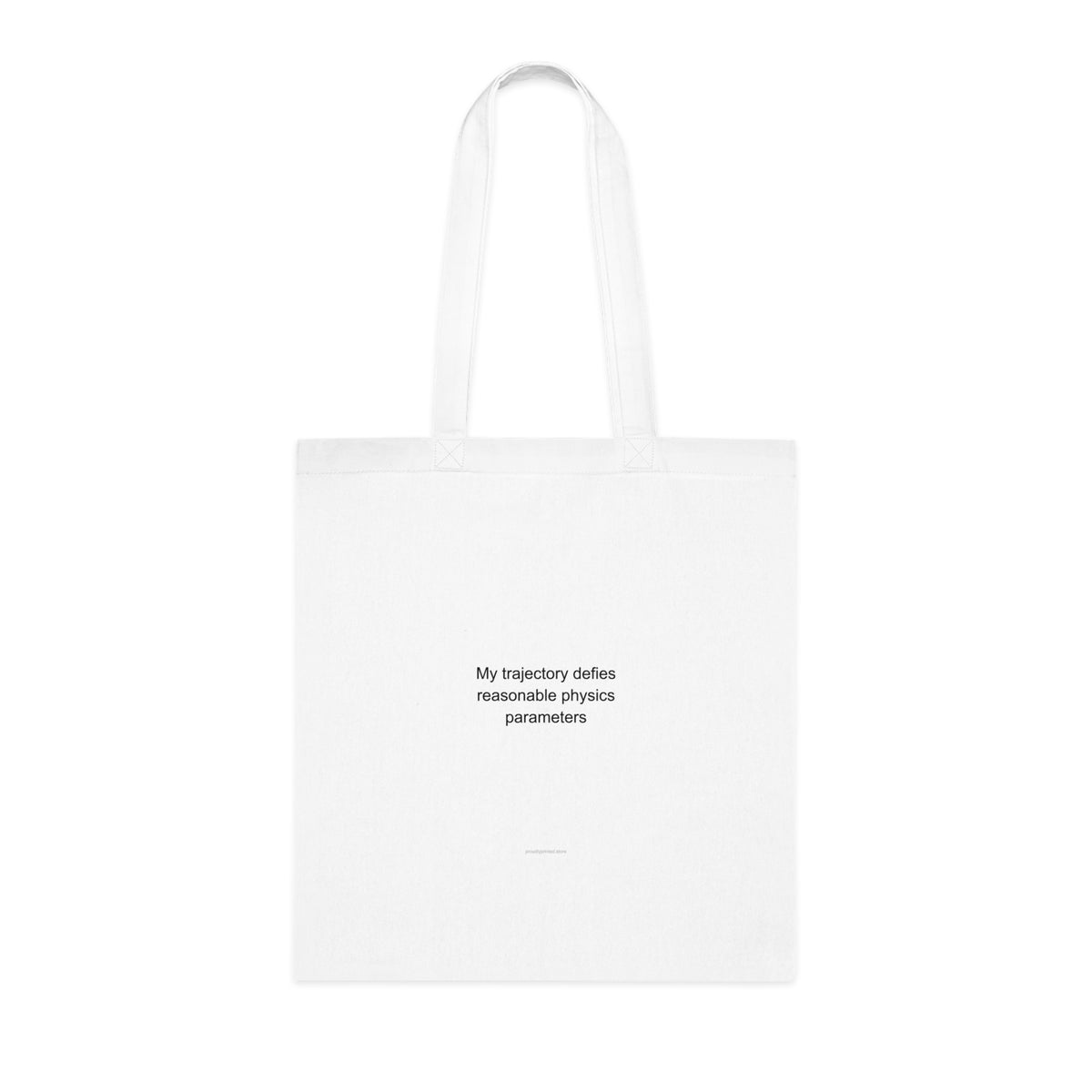 My trajectory defies reasonable physics parameters - Clumsy Person Tote Bag