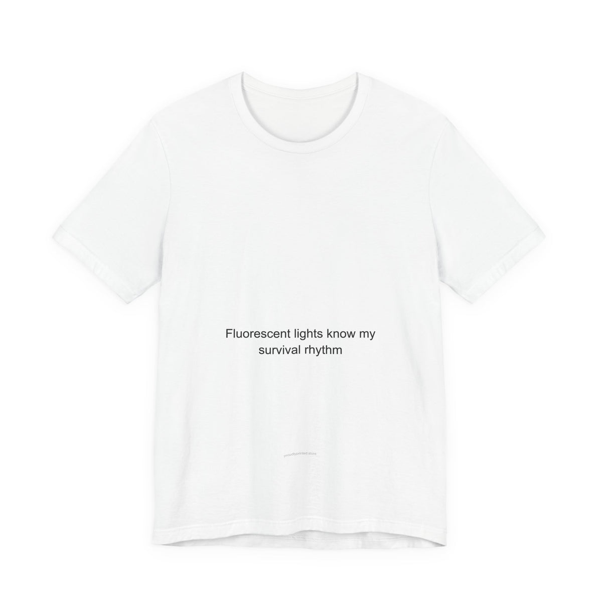 ER Nurse Pride T-Shirt – Fluorescent Lights Know My Survival Rhythm