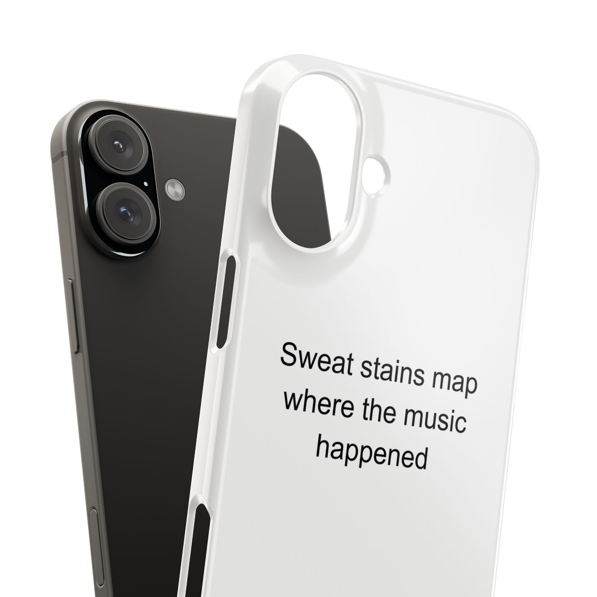 Gigging Musician Phone Case - Sweat Stains Map Where the Music Happened