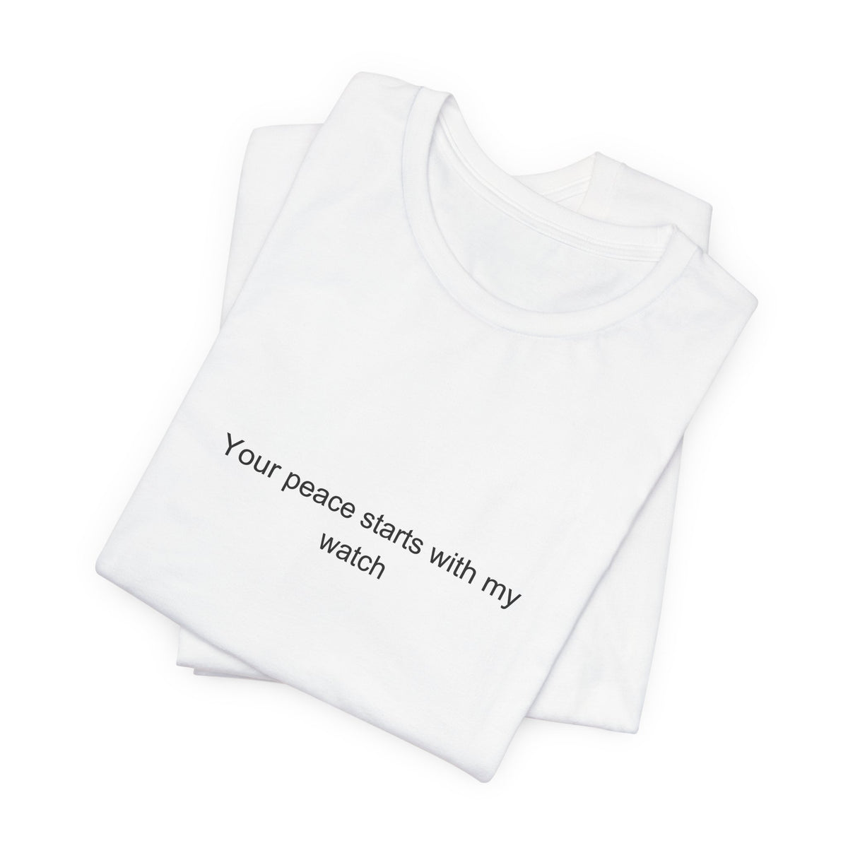 Motivational Correctional Officer T-Shirt – Your Peace Starts With My Watch