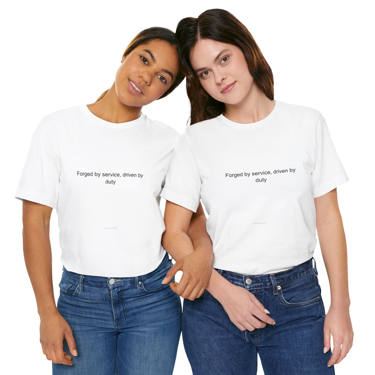 Motivational Marine Veteran T-Shirt - Forged by Service, Driven by Duty