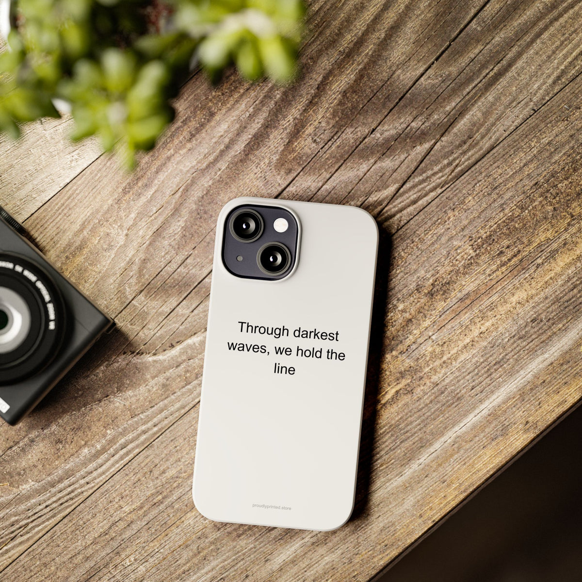 Coast Guard Phone Case – Hold the Line in Darkest Waves, Motivational Gift