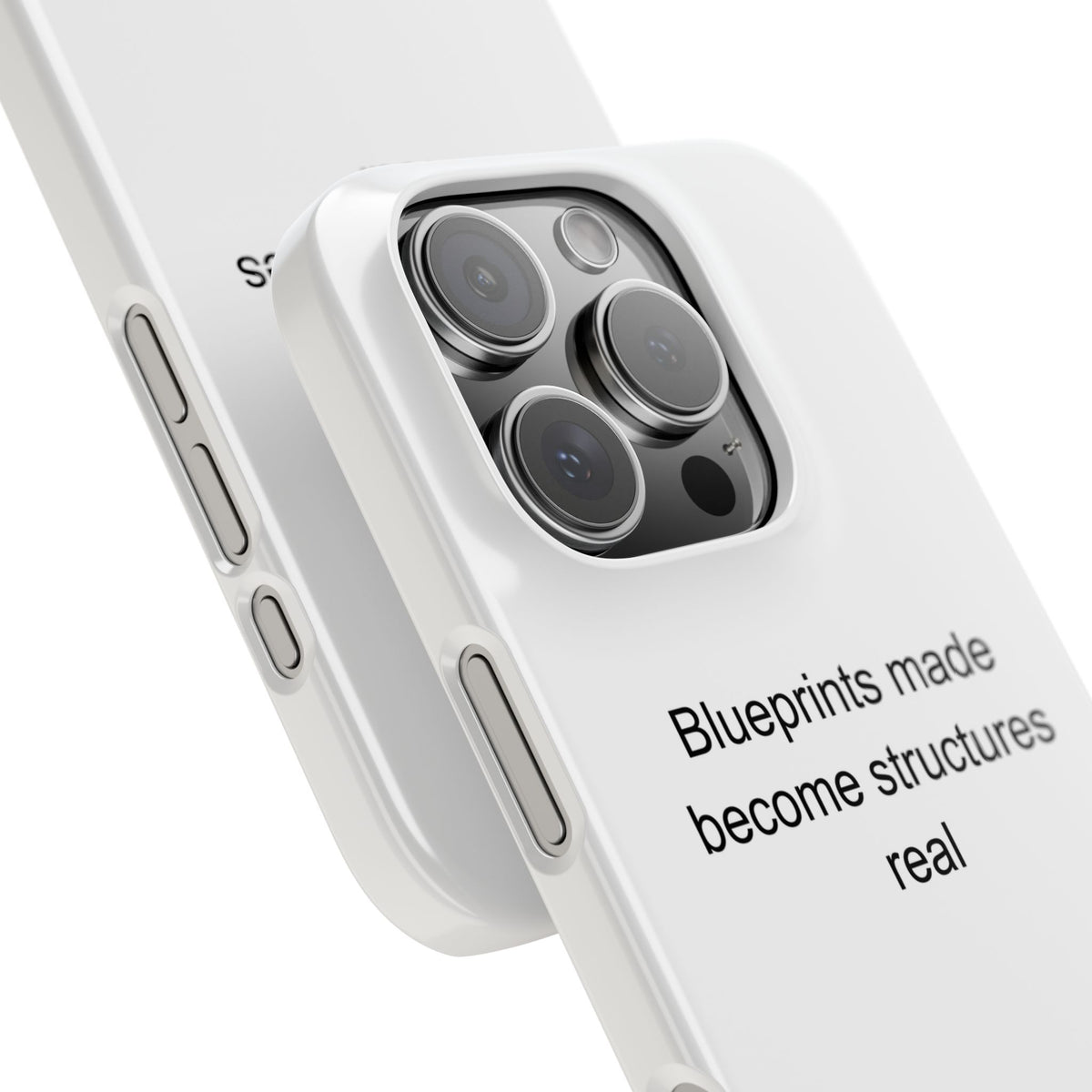 Motivational Builder Phone Case – Blueprints to Reality