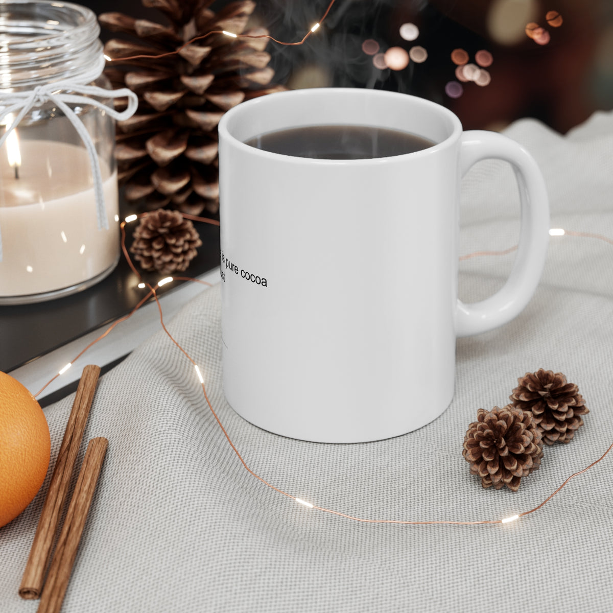 My blood type is pure cocoa dust - Chocolate Addict Mug