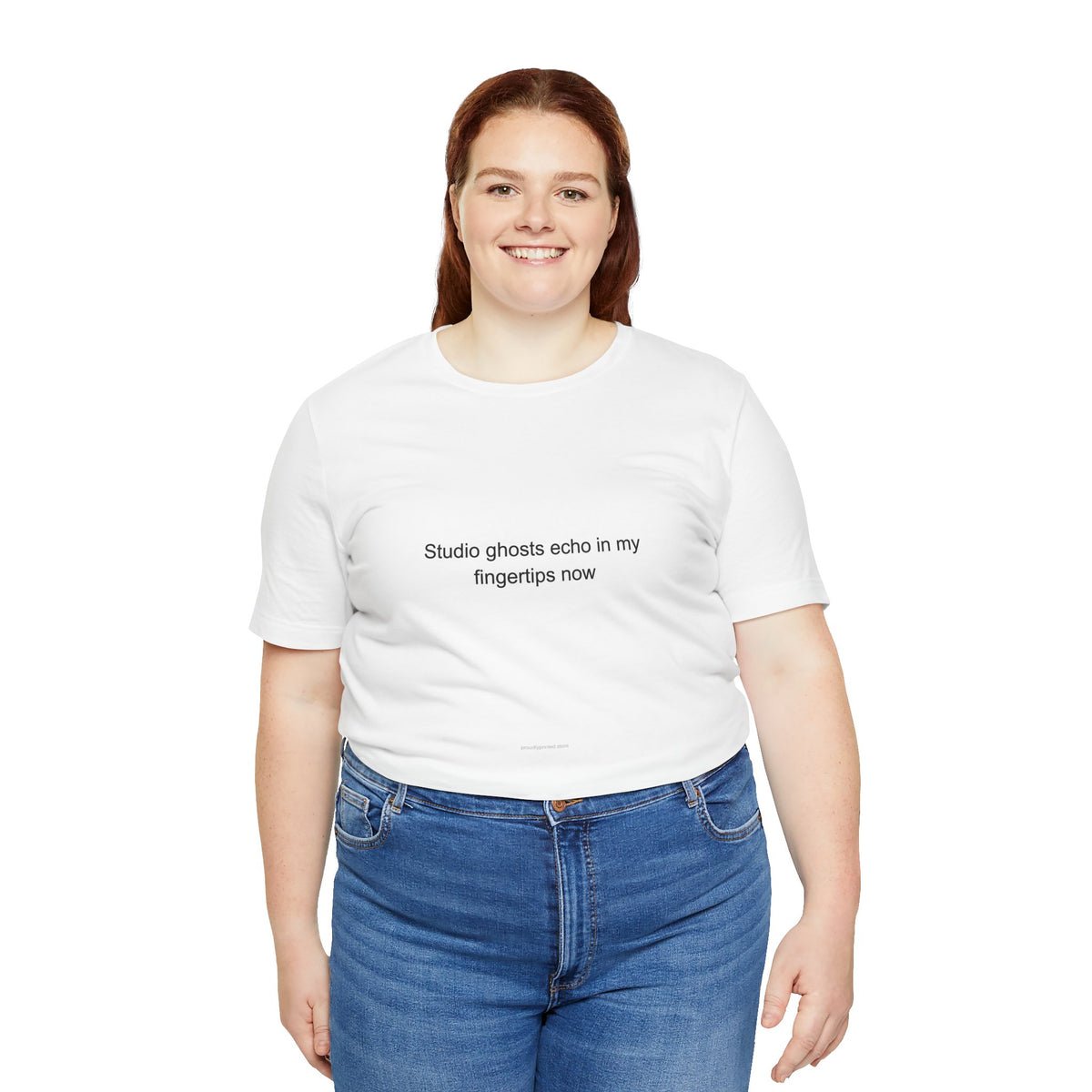 Session Musician T-Shirt – Studio Ghosts Echo in My Fingertips