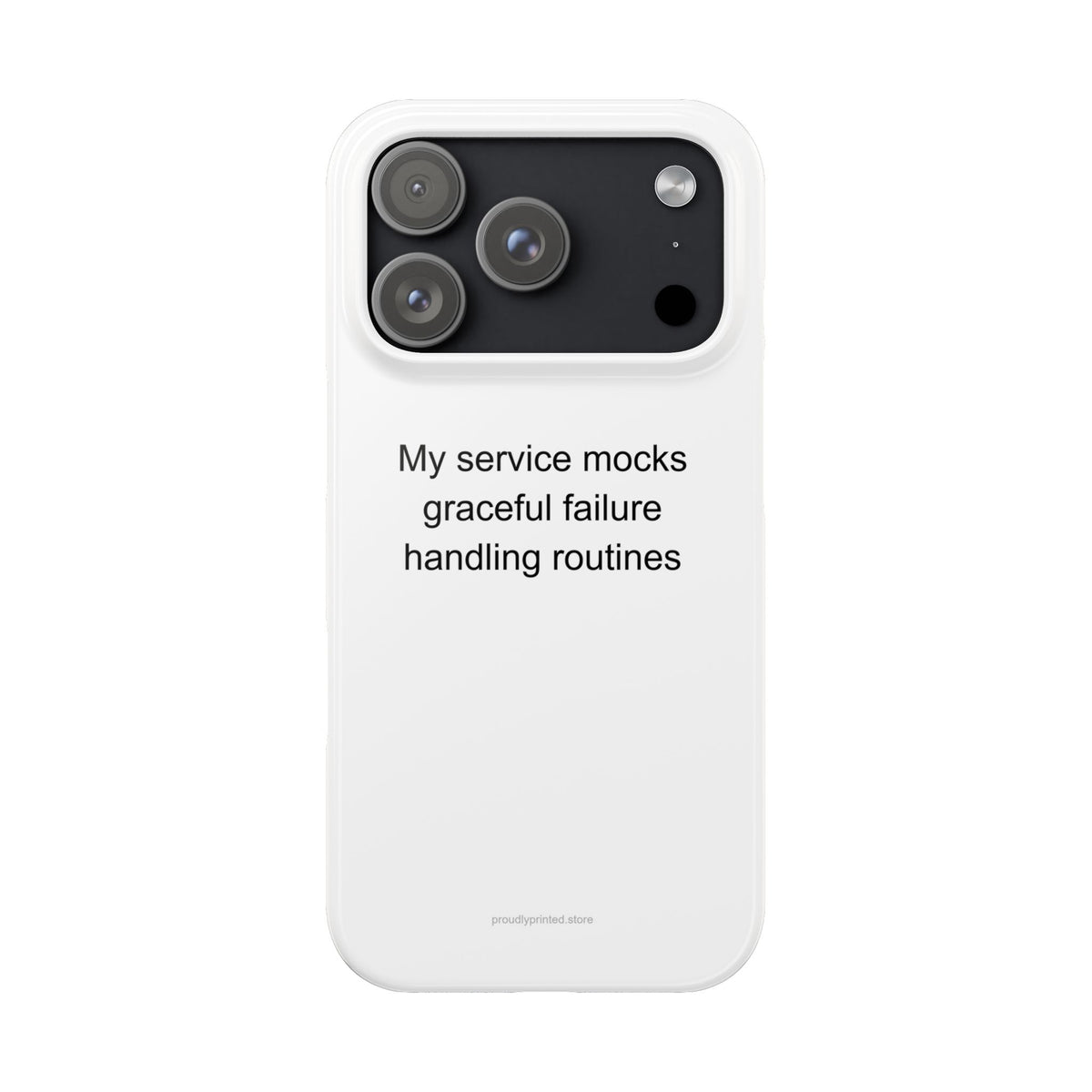 My service mocks graceful failure handling routines - Backend Developer Phone Ca