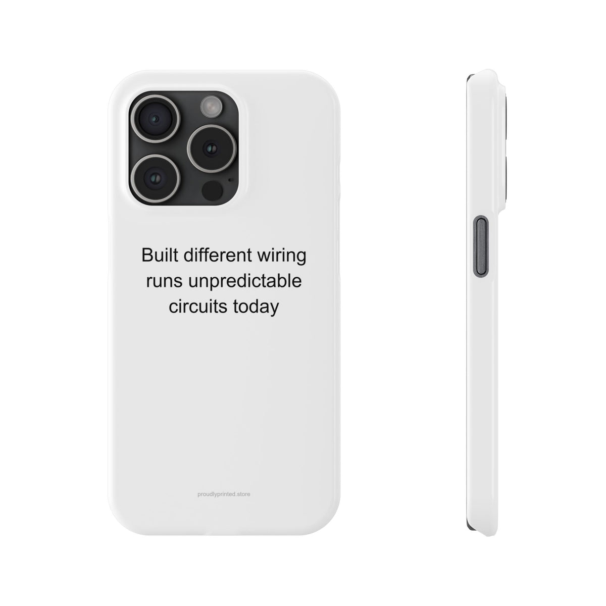 ADHD Adult Phone Case - Built Different Wiring Unpredictable Circuits