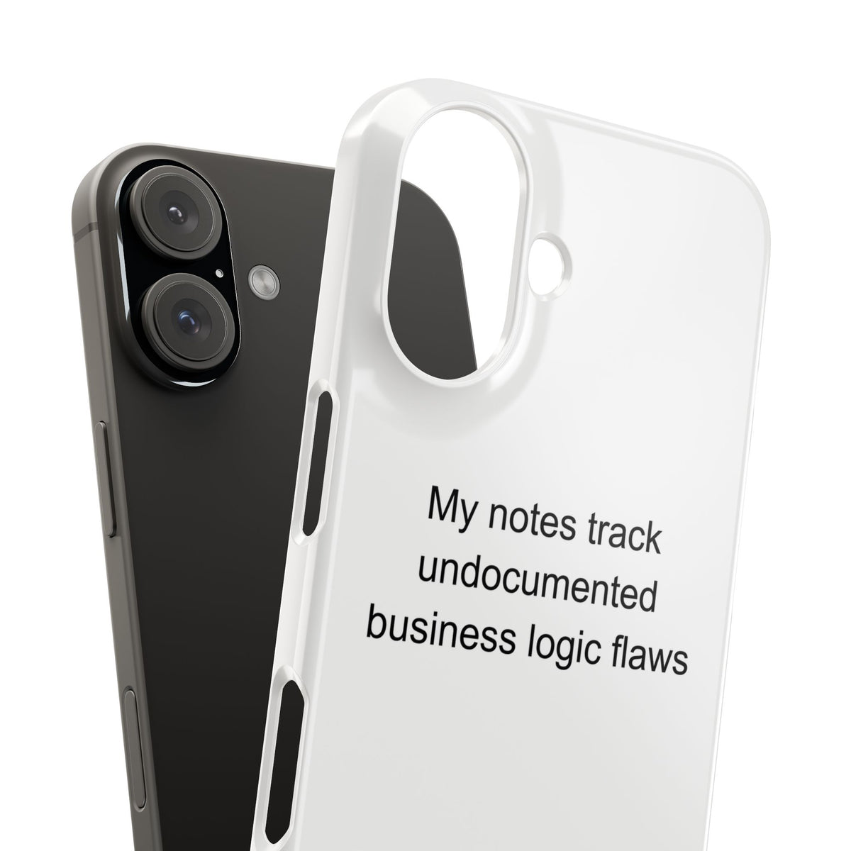 My notes track undocumented business logic flaws - Data Analyst Phone Case
