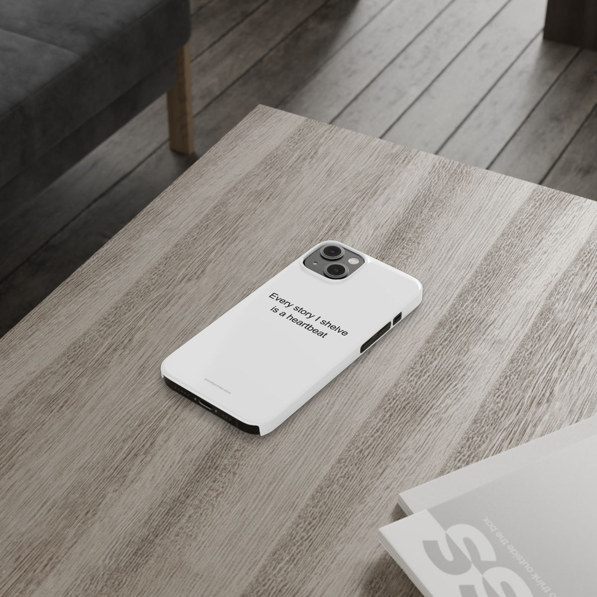 Heartfelt School Librarian Phone Case – Every Story I Shelve Is a Heartbeat