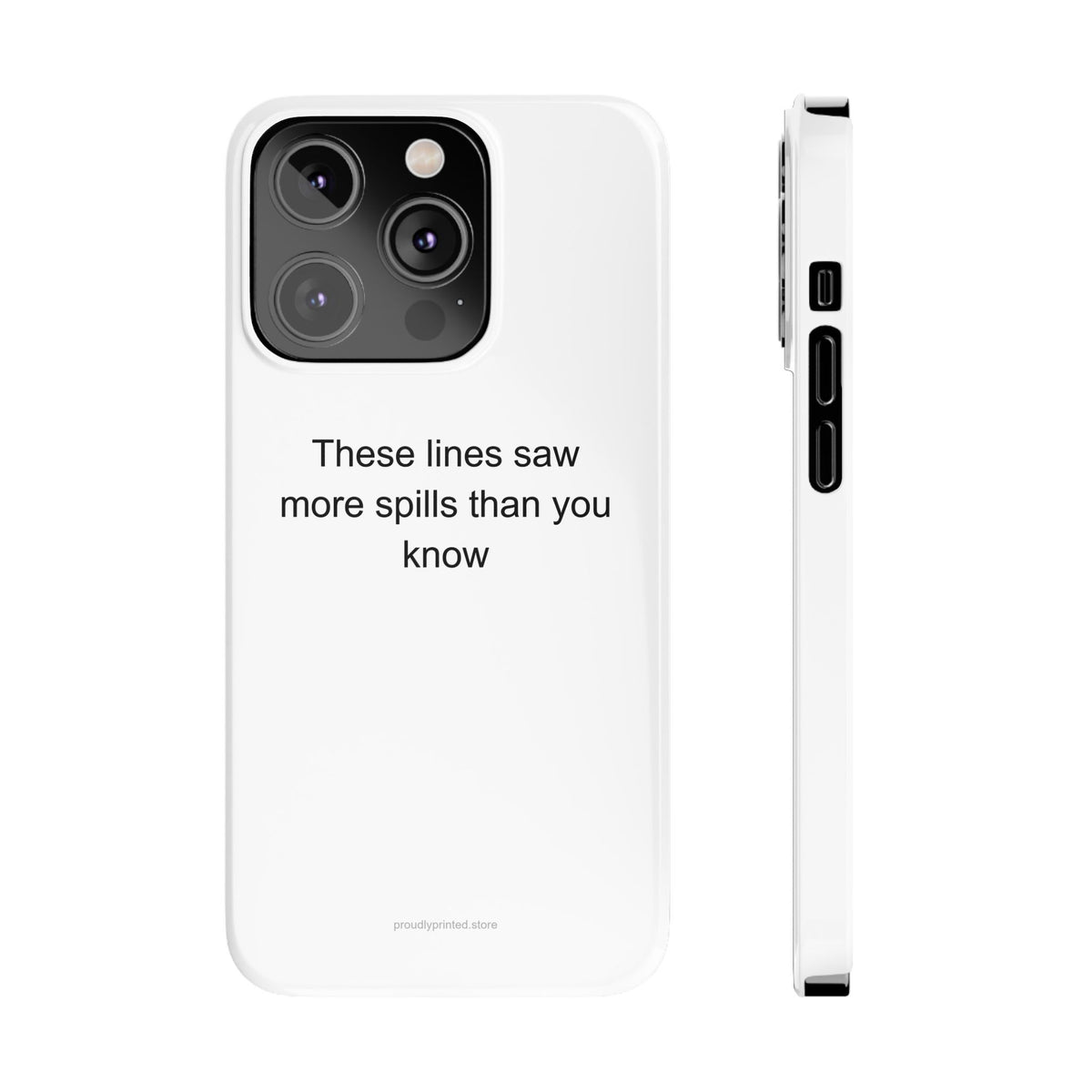 Sarcastic Grandpa Phone Case - 'These Lines Saw More Spills Than You Know'