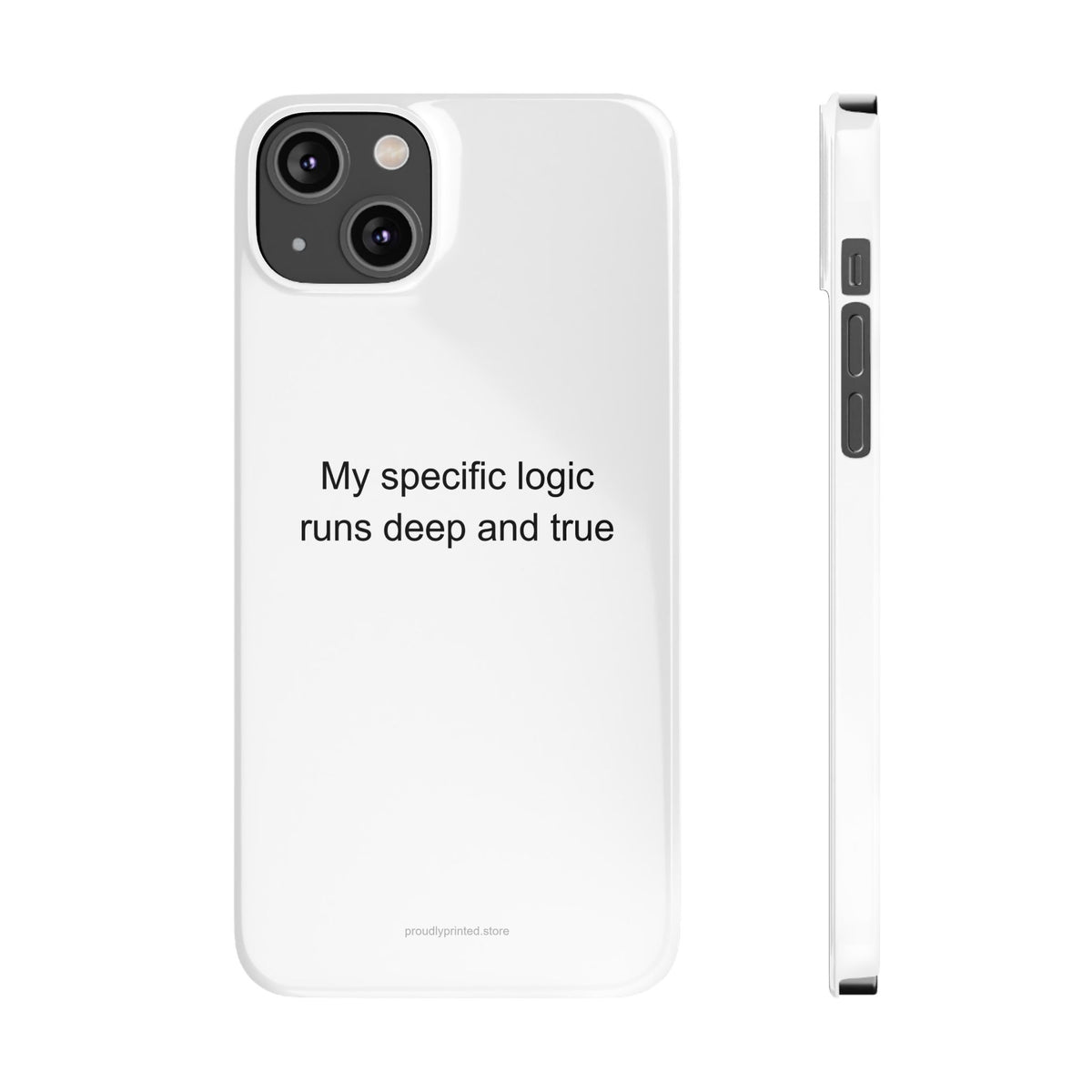 Autistic Adult Pride Phone Case – 'My Specific Logic Runs Deep and True'