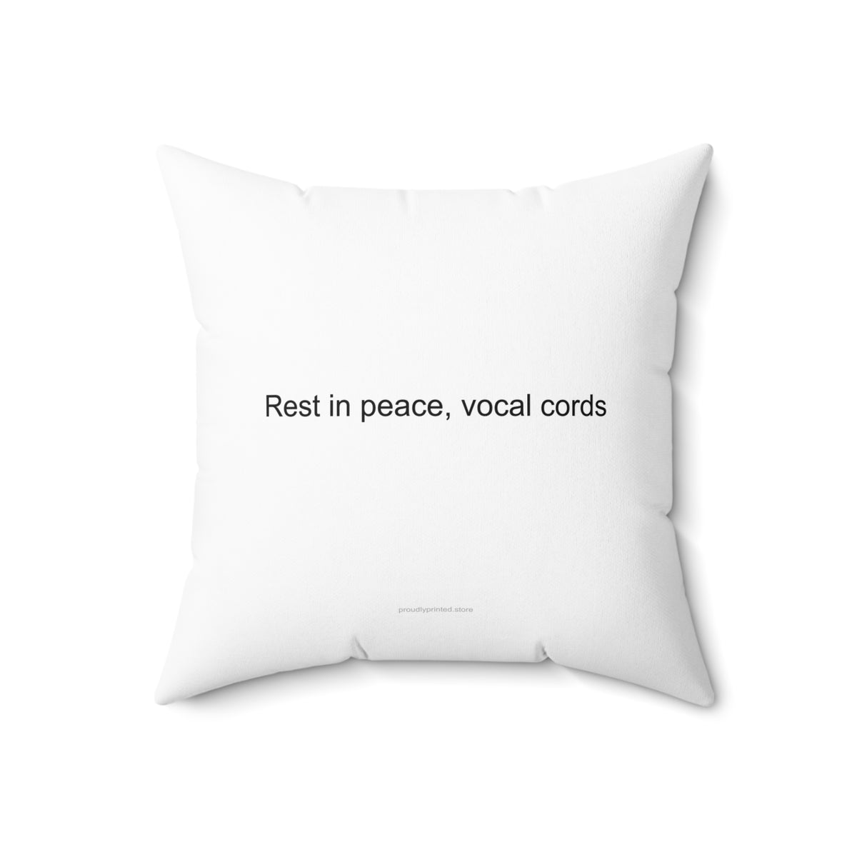 Funny Speech Therapist Pillow - Rest in Peace, Vocal Cords Gift