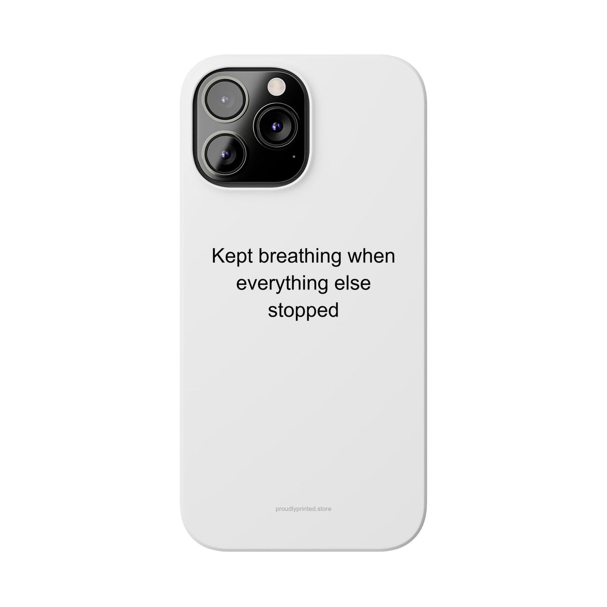 Anxiety Warrior Phone Case – Kept Breathing When Everything Else Stopped