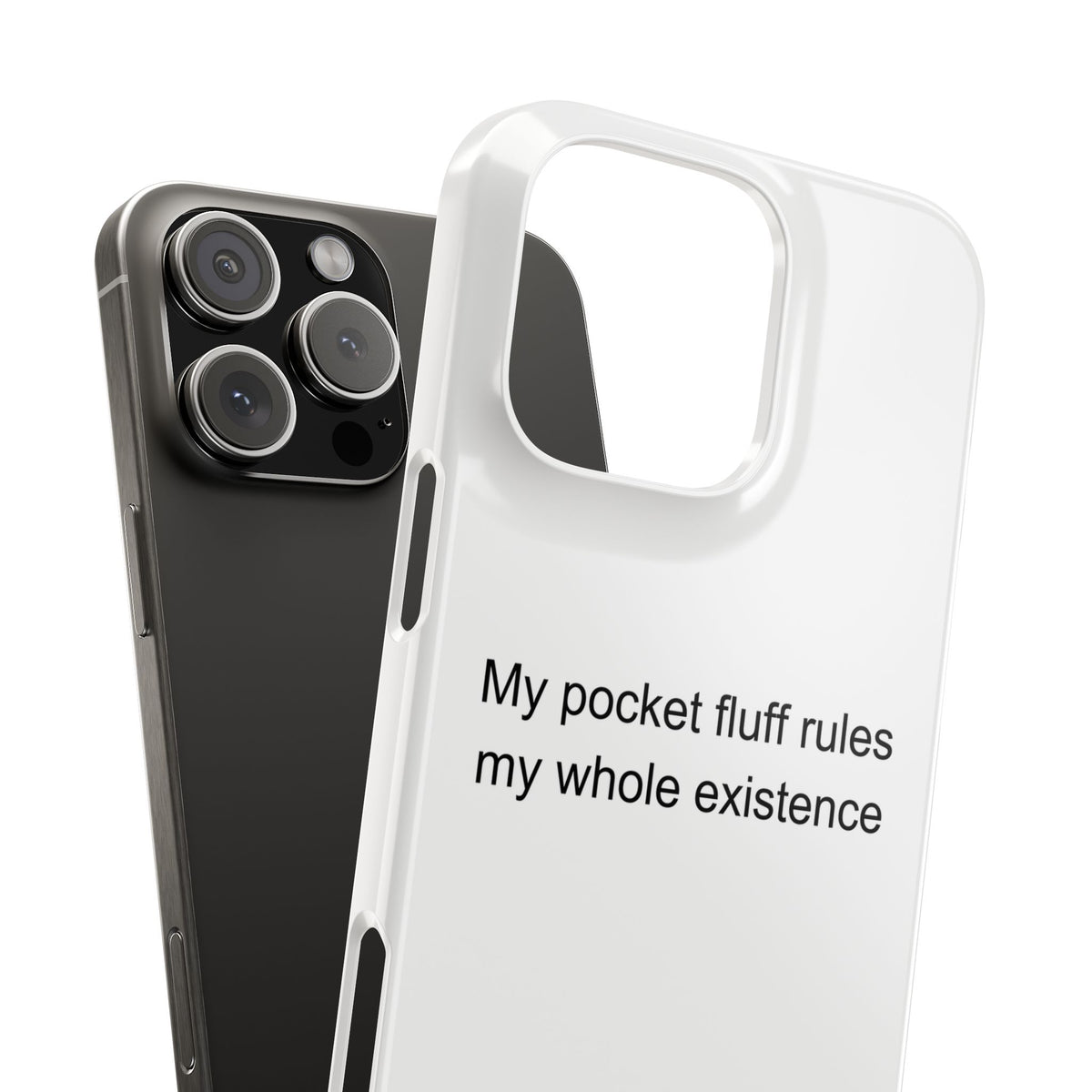 My pocket fluff rules my whole existence - Hamster Owner Phone Case
