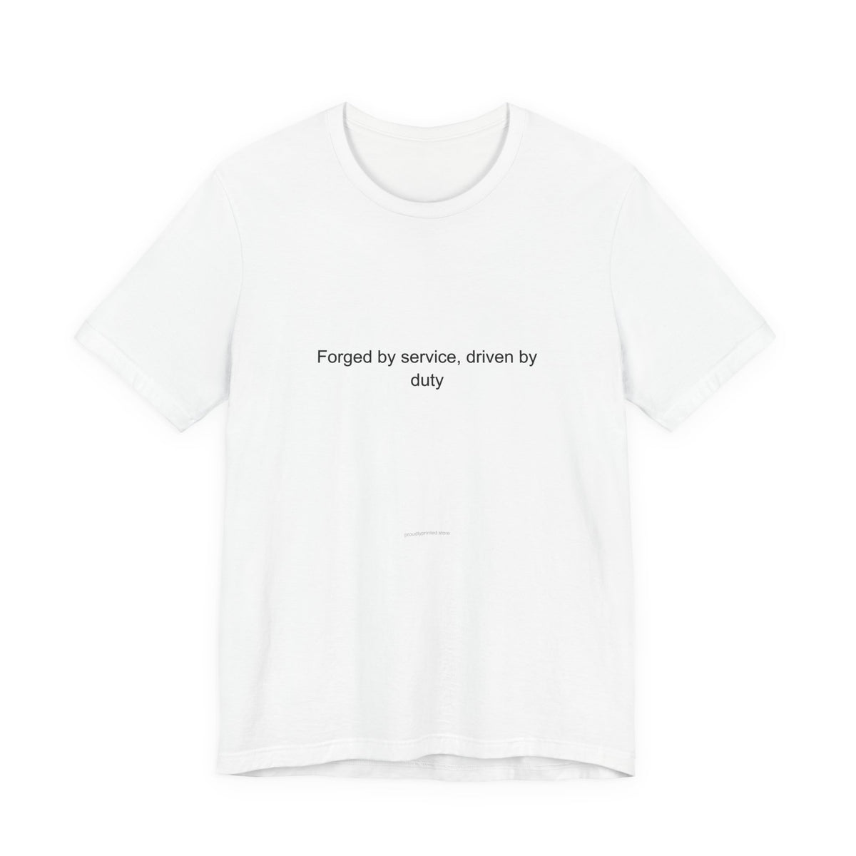 Motivational Marine Veteran T-Shirt - Forged by Service, Driven by Duty