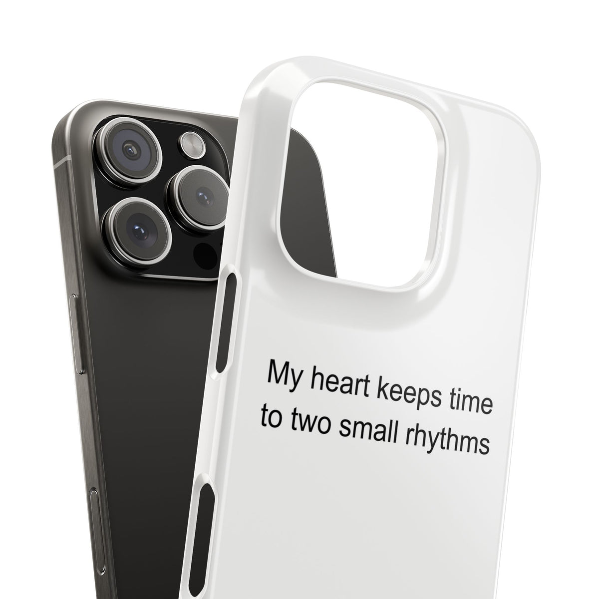 Twin Mom Phone Case – My Heart Keeps Time to Two Small Rhythms